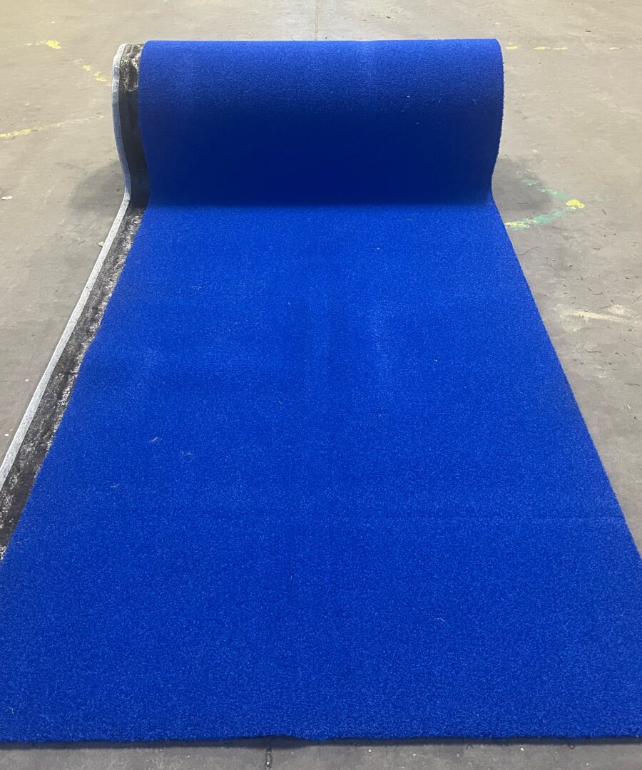 fitness kunstgras blauw