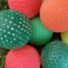 Glow in the dark midgetgolfballen diverse kleuren