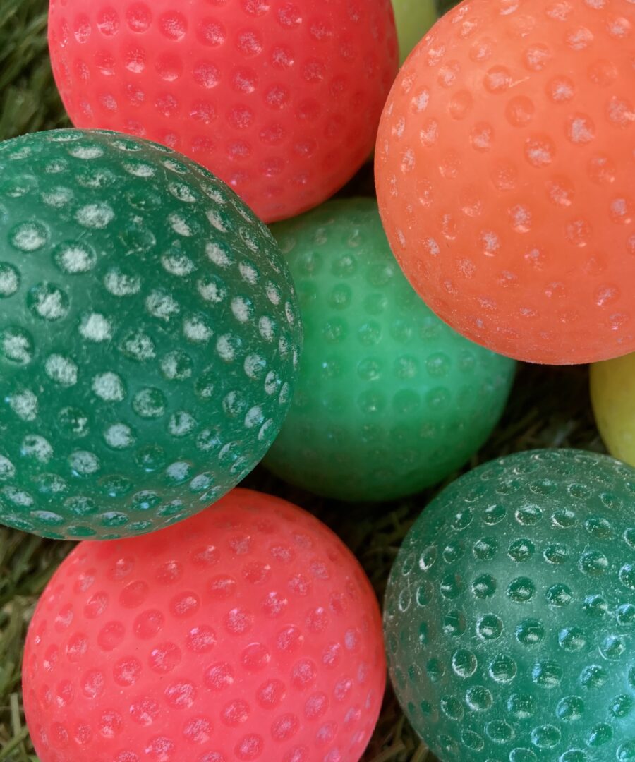 Glow in the dark midgetgolfballen diverse kleuren